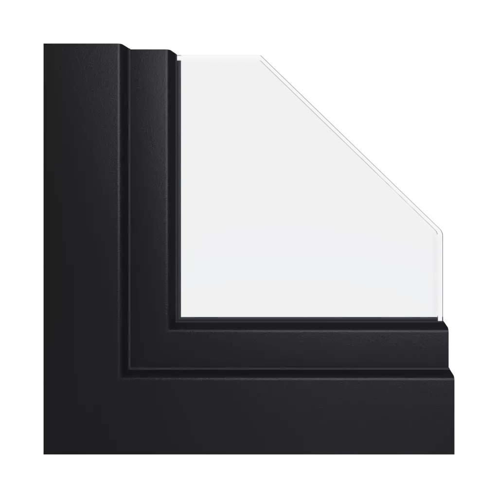 Jet black ✨ windows window-types triple-leaf 70-30-asymmetrical-vertical-division-with-a-movable-post 