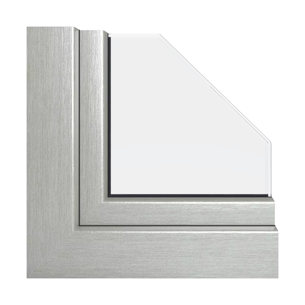 Brushed aluminum windows window-colors veka brushed-aluminum