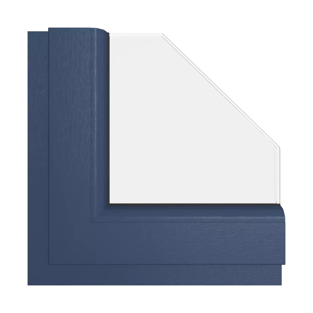 Cobalt blue windows window-colors veka cobalt-blue interior