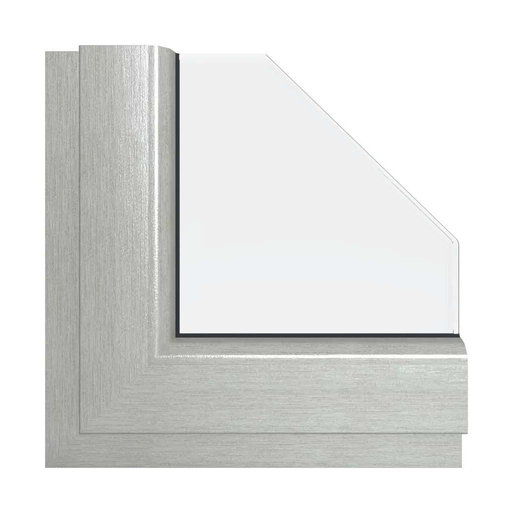 Brushed aluminum windows window-colors veka brushed-aluminum interior