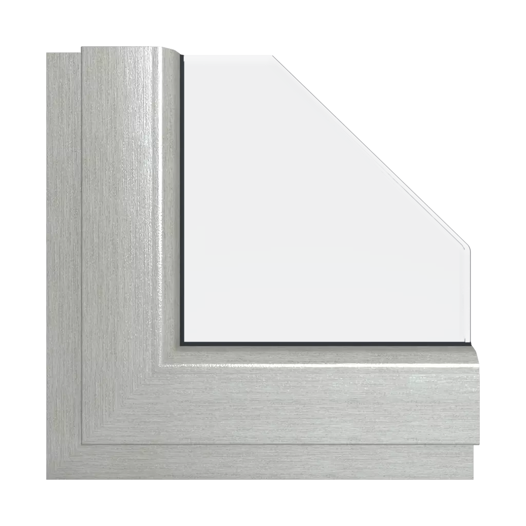 Metbrush aluminium windows window-colors veka brushed-aluminum interior