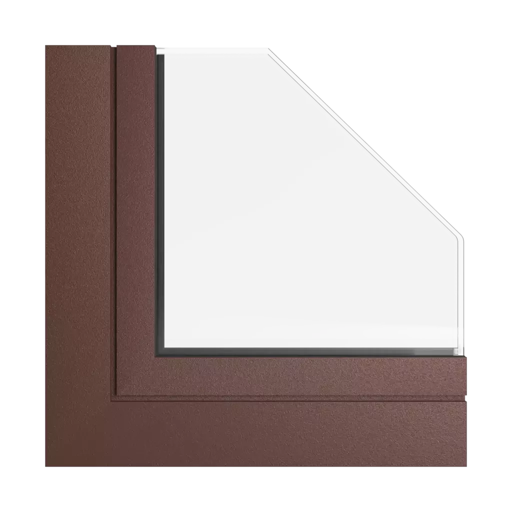 Mahogany brown products facade-windows    