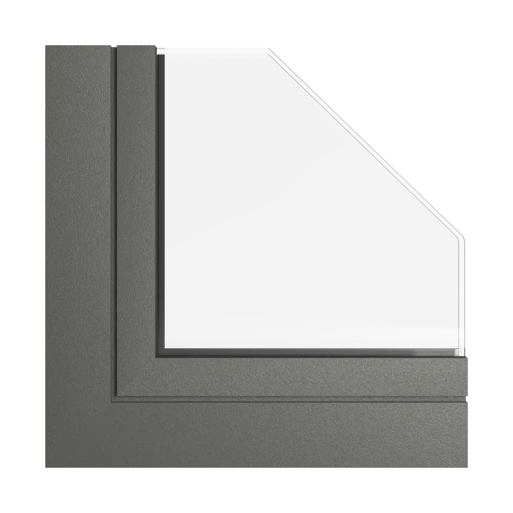 Gray umber windows window-profiles aliplast