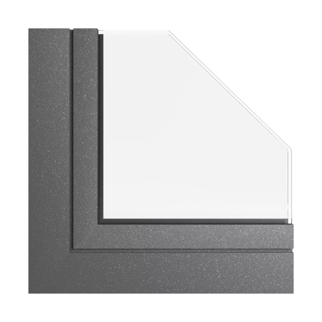 Black-gray products facade-windows    