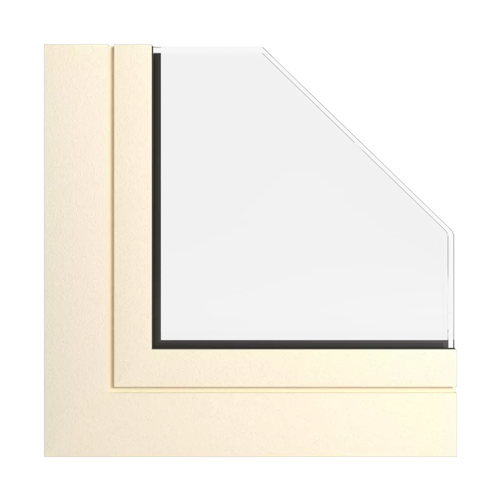 Creamy beige windows window-colors aliplast-colors