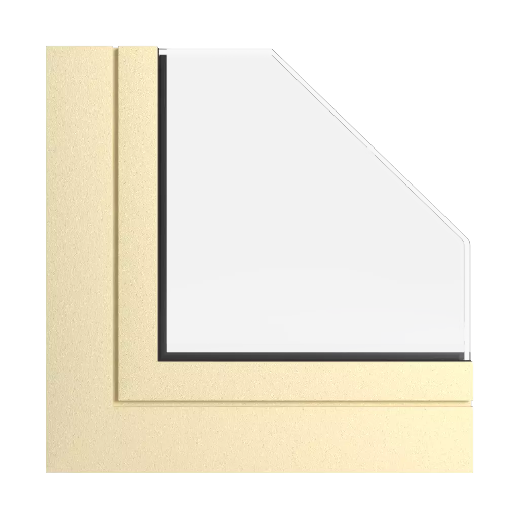 Straw beige windows window-profiles aliplast