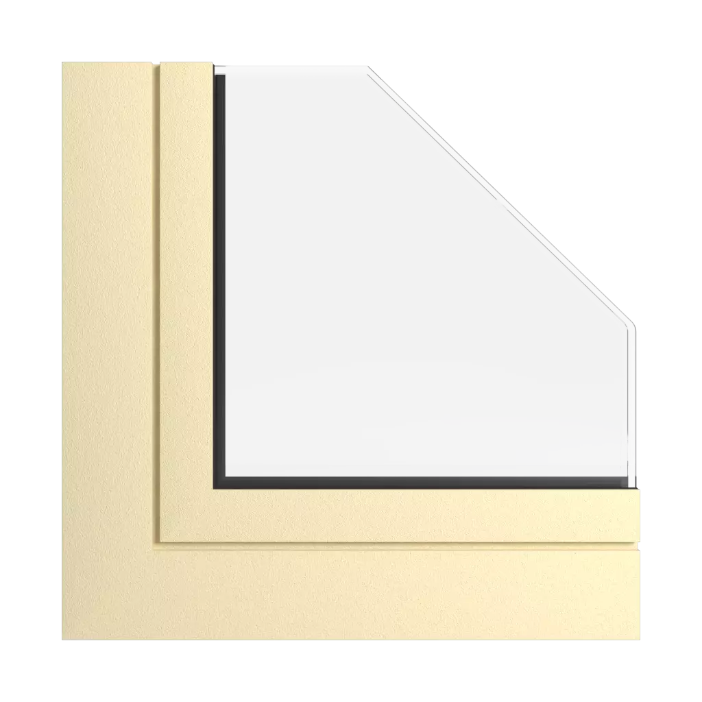 Straw beige windows window-colors aliplast-colors