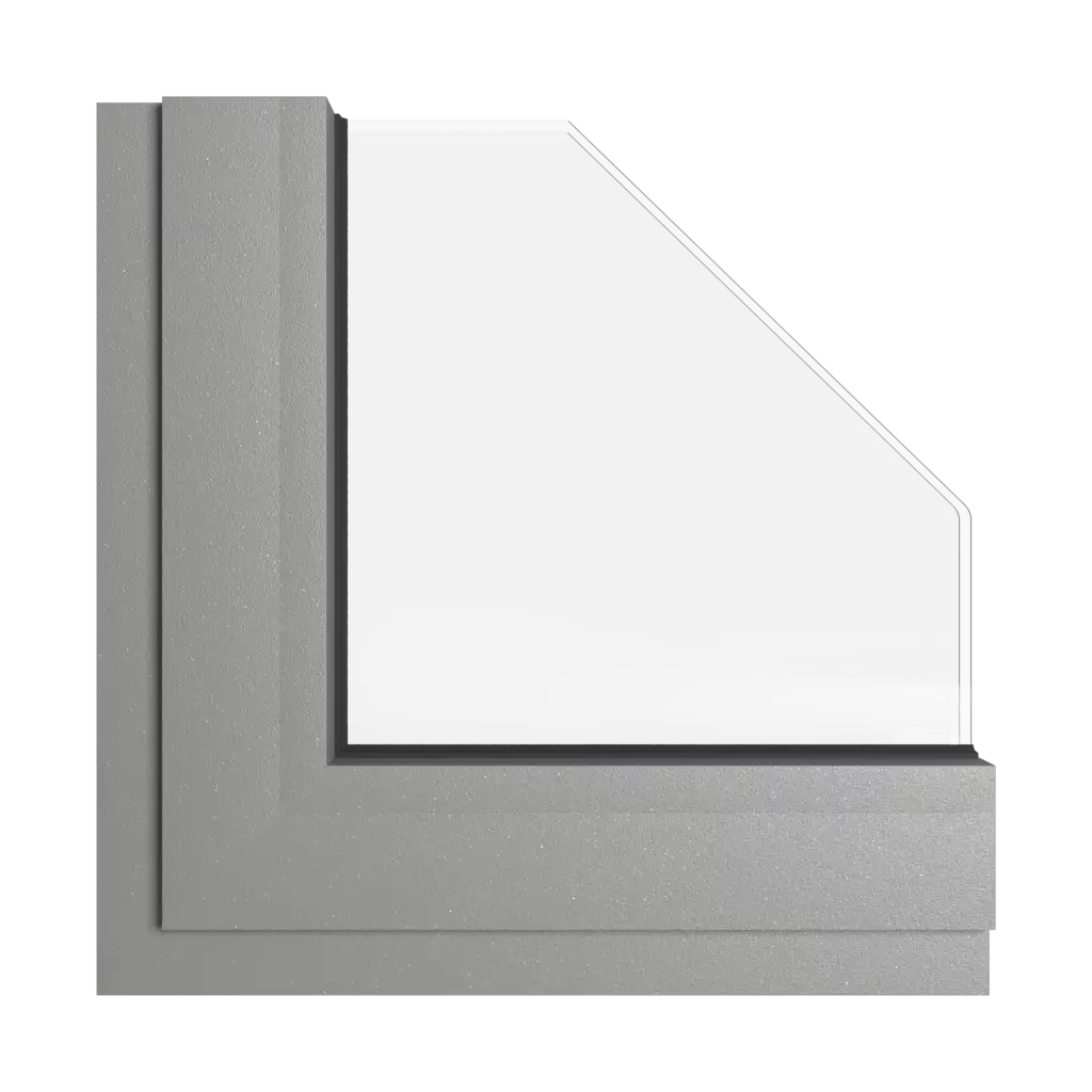 Gray aluminum windows window-colors aliplast-colors gray-aluminum interior