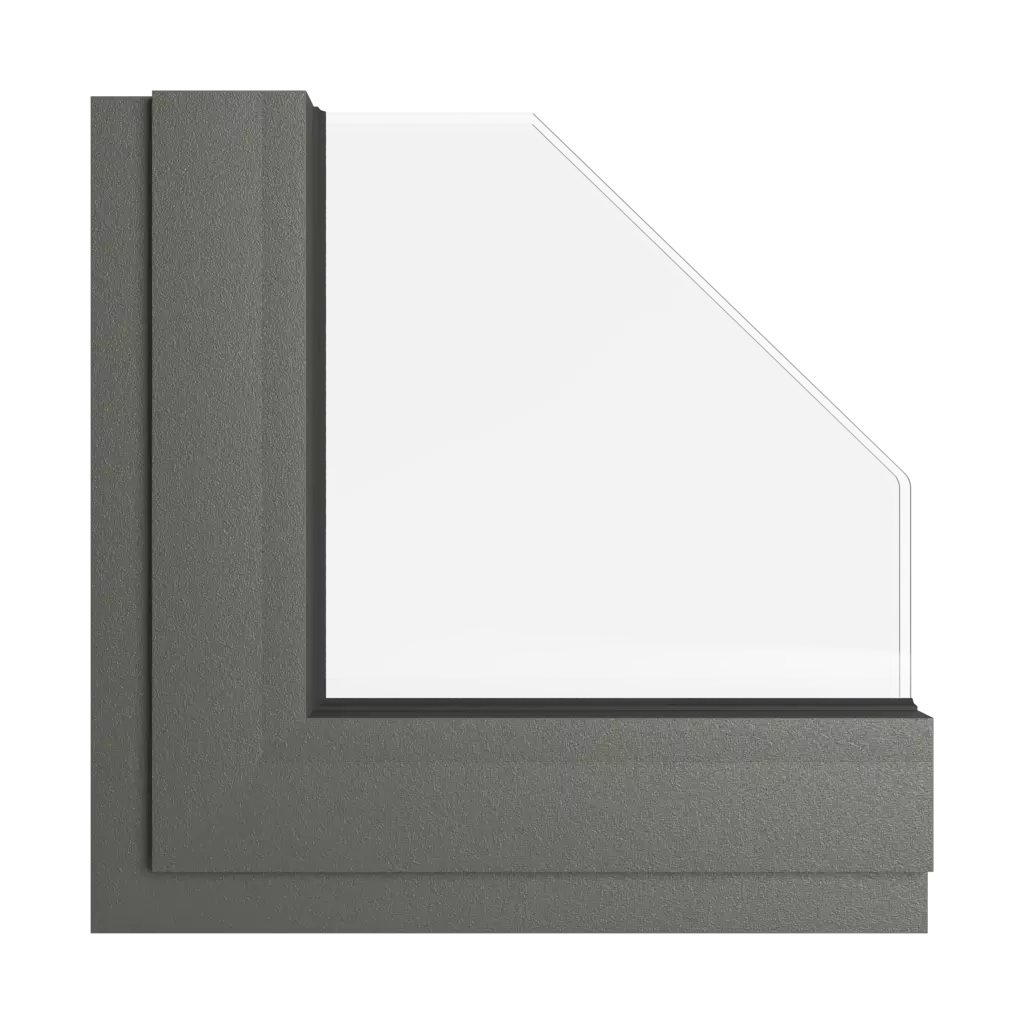 Gray umber windows window-colors aliplast-colors gray-umber interior