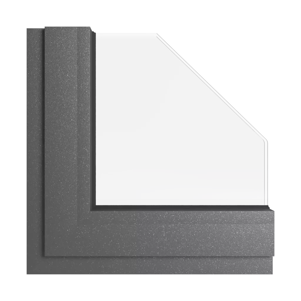Black-gray windows window-colors aliplast-colors black-gray interior