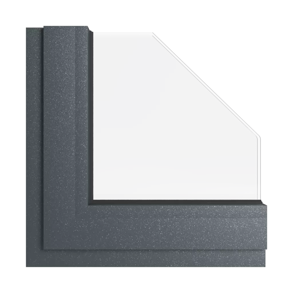 Anthracite gray metallic windows window-colors aliplast-colors anthracite-gray-metallic interior