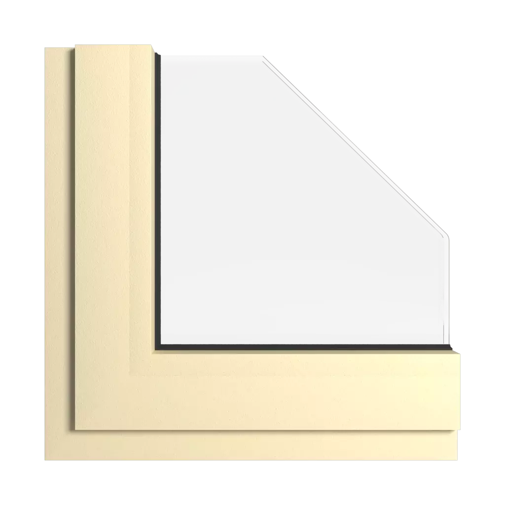 Straw beige windows window-colors aliplast-colors straw-beige interior