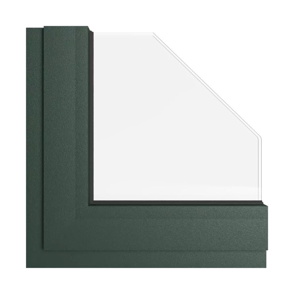 Fir green windows window-colors aliplast-colors fir-green interior