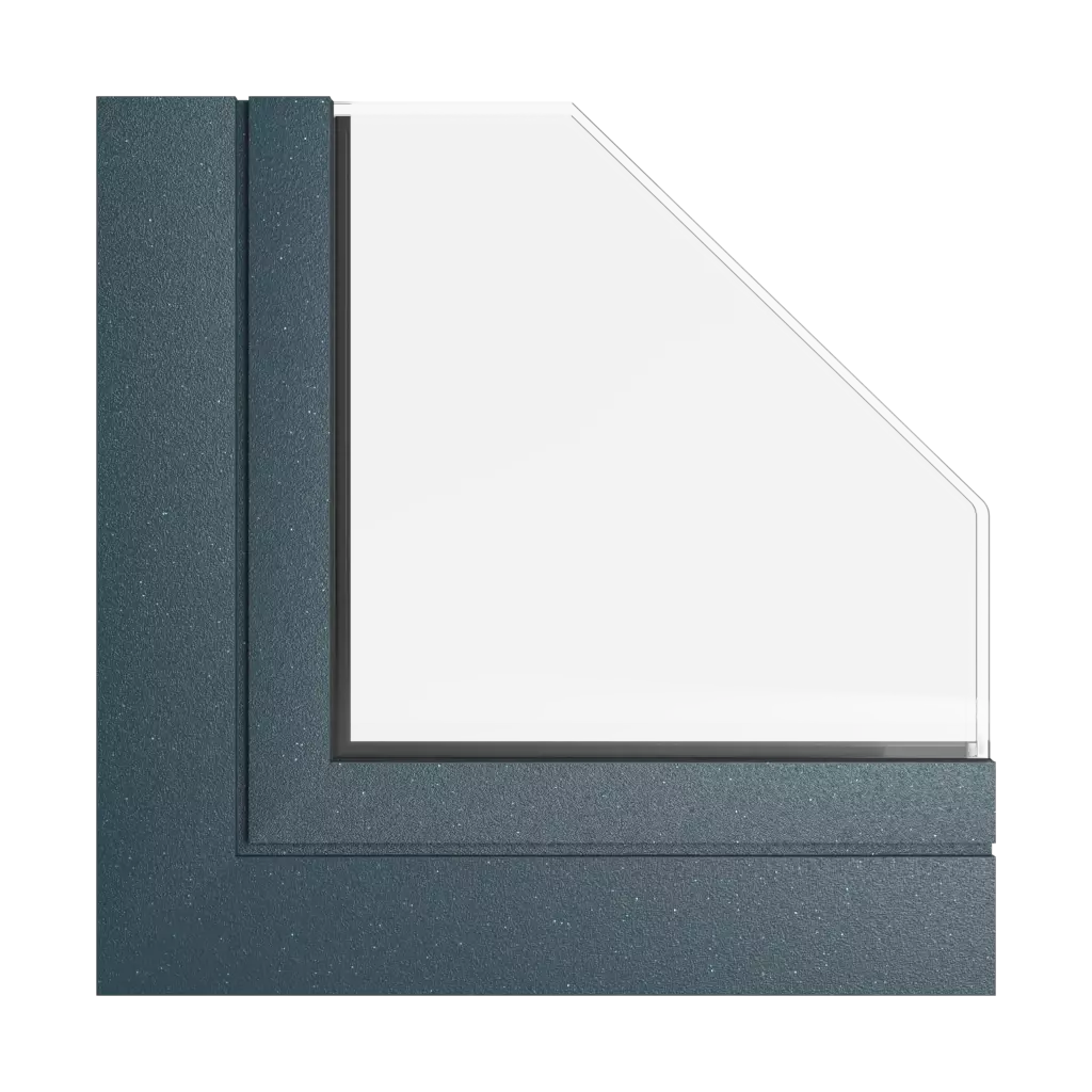 Navy blue steel tiger products facade-windows    