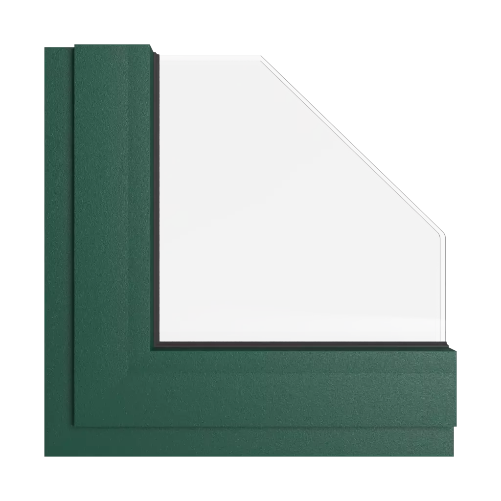 Green moss tiger windows window-colors aliplast-colors green-tiger-moss interior