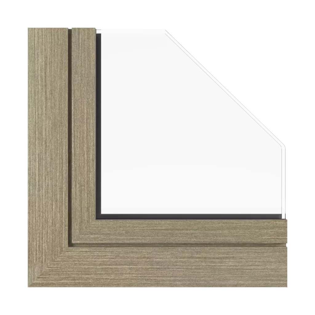 Vintage oak windows window-profiles aluprof mb-104-passive