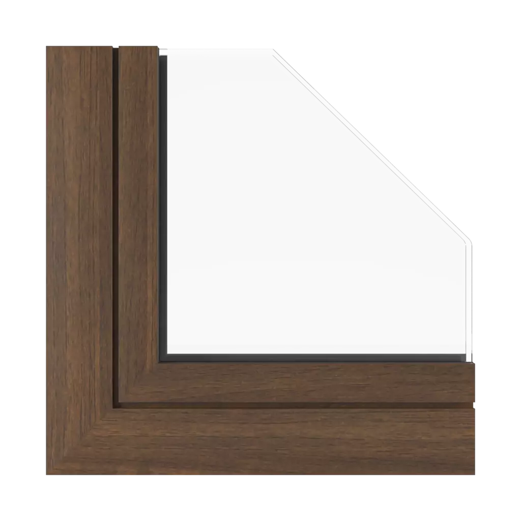 Dark walnut windows window-colors aluprof-colors