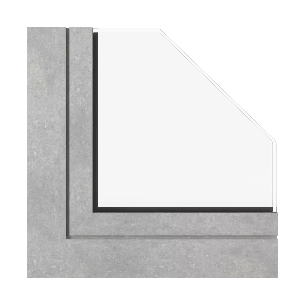 Concrete windows window-profiles aluprof mb-77-hs