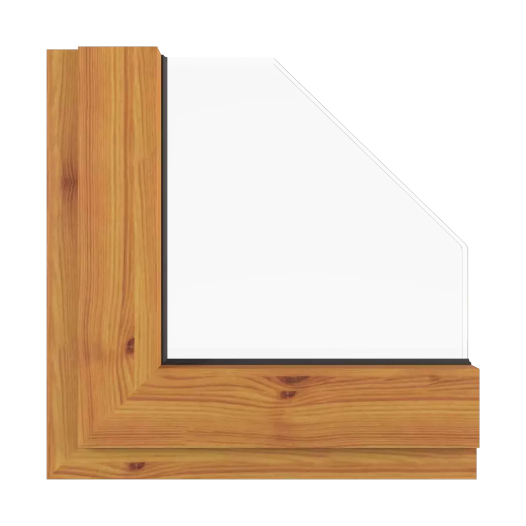 Pine windows window-colors aluprof-colors pine interior