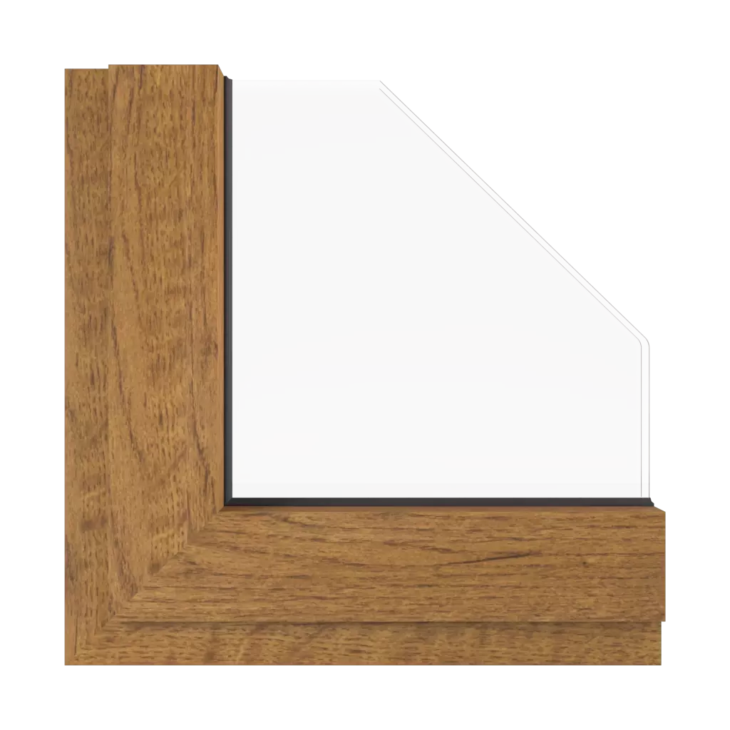 Rustic oak windows window-colors aluprof-colors rustic-oak interior