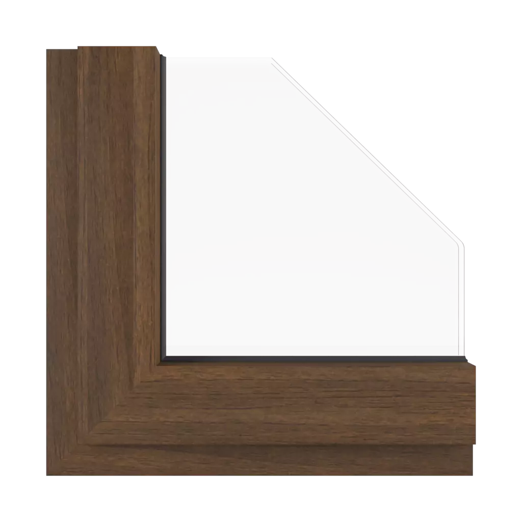 Dark walnut windows window-colors aluprof-colors dark-walnut interior