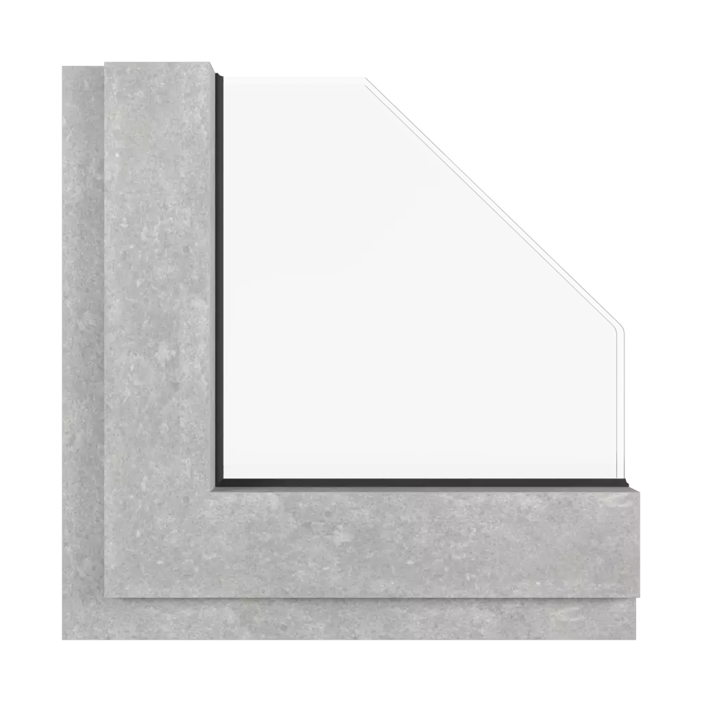 Concrete windows window-colors aluprof-colors concrete interior