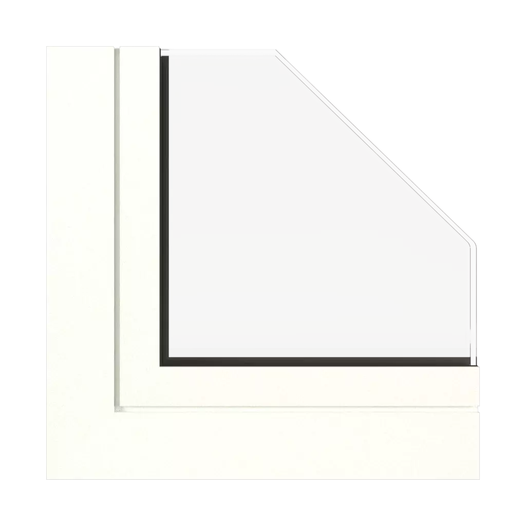 Traffic white fine structure windows window-profiles aluprof mb-70