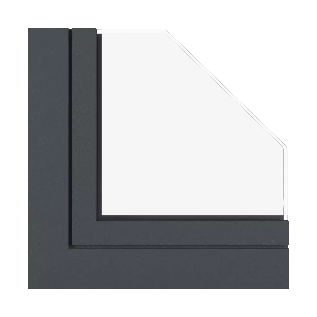 Anthracite gray fine structure windows window-colors aluprof-colors