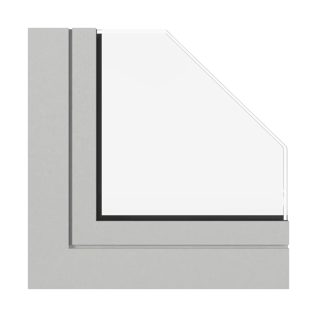 Light gray fine structure windows window-colors aluprof-colors