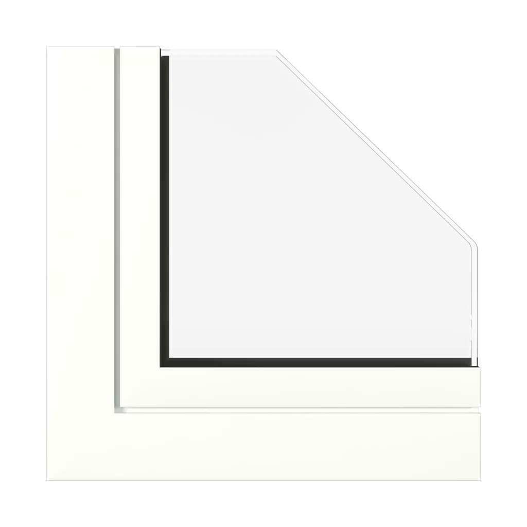 Traffic white semi gloss windows window-profiles aluprof mb-70