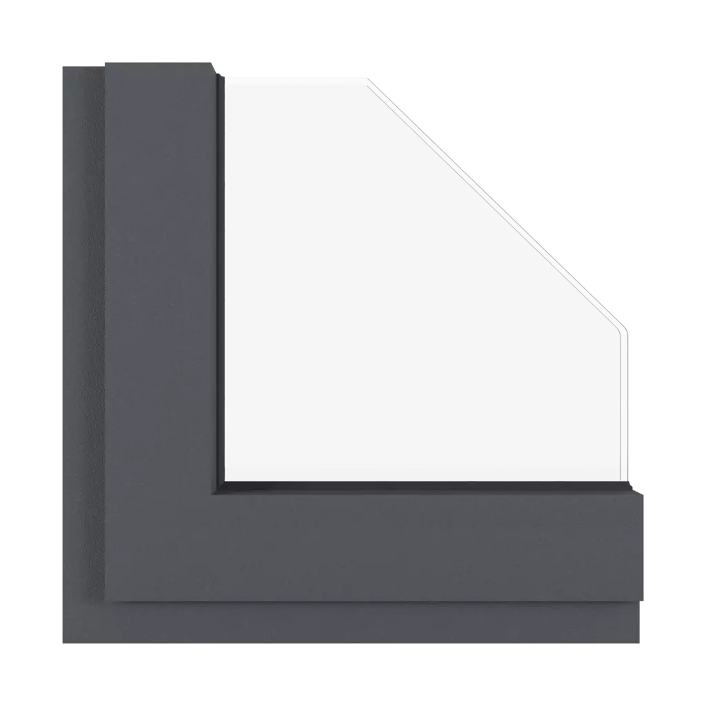 Graphite gray fine structure windows window-colors aluprof-colors graphite-gray-fine-structure interior