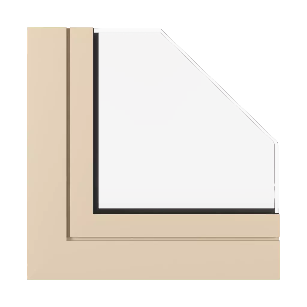 Beige SK windows window-profiles aluprof mb-104-passive