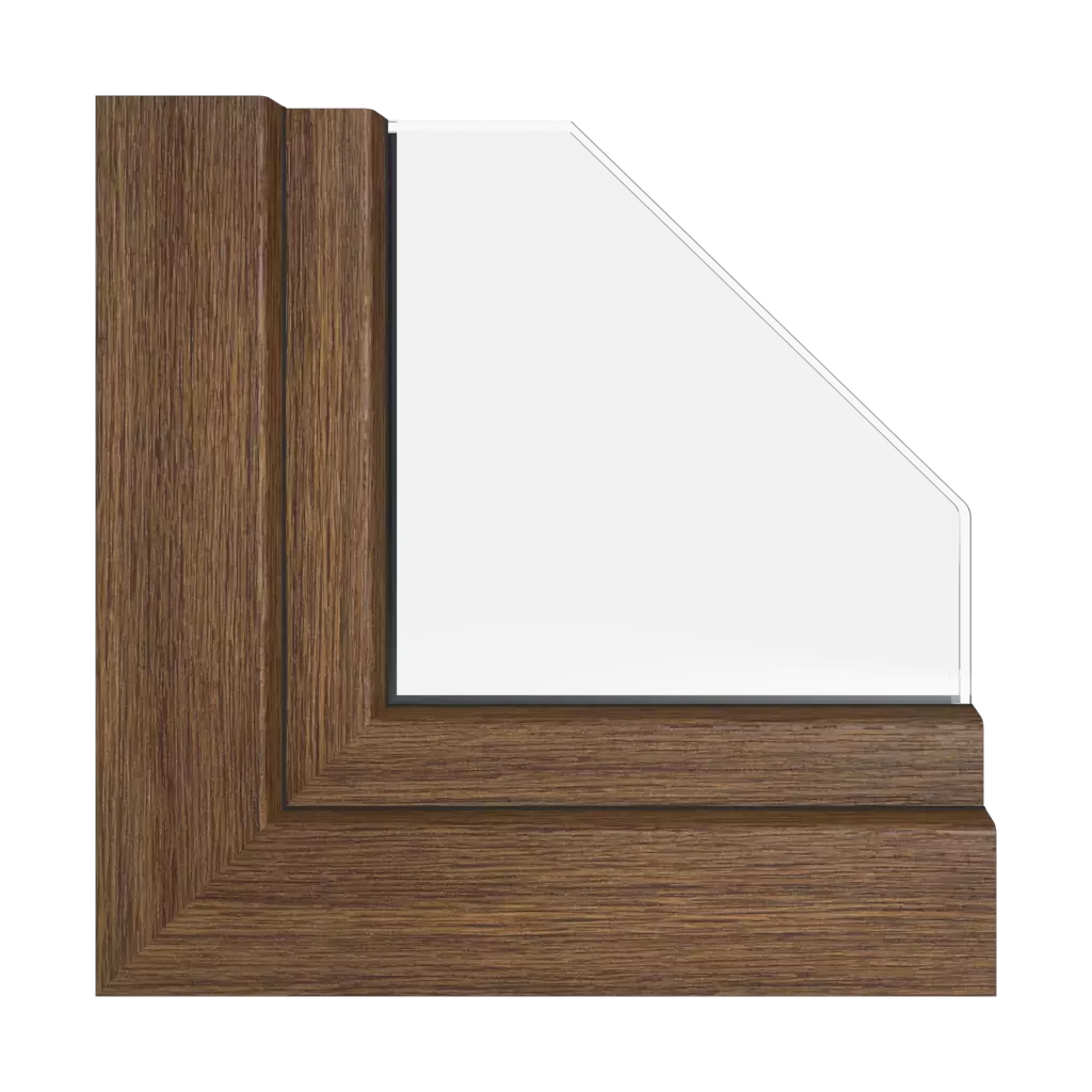 Rustic oak windows window-colors rehau-colors   