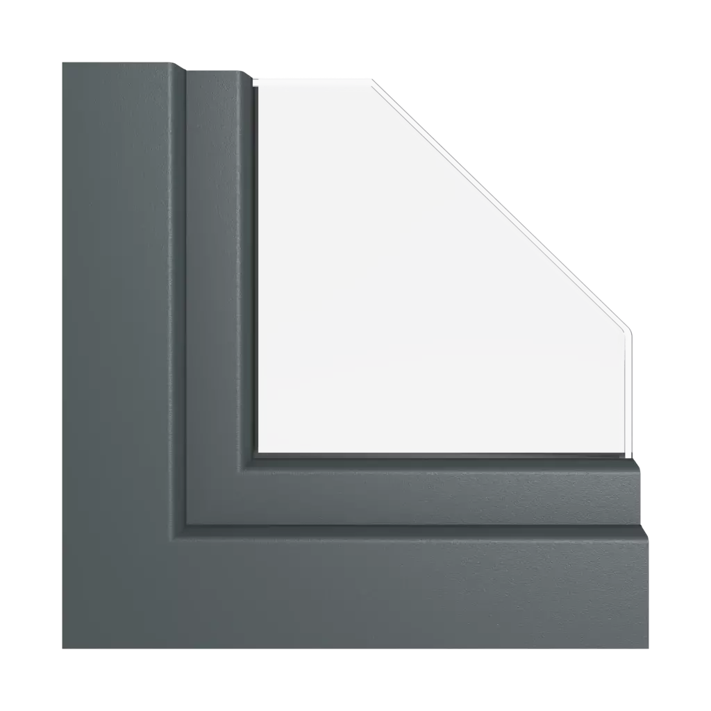 Anthracite grey smooth windows window-colors rehau-colors   