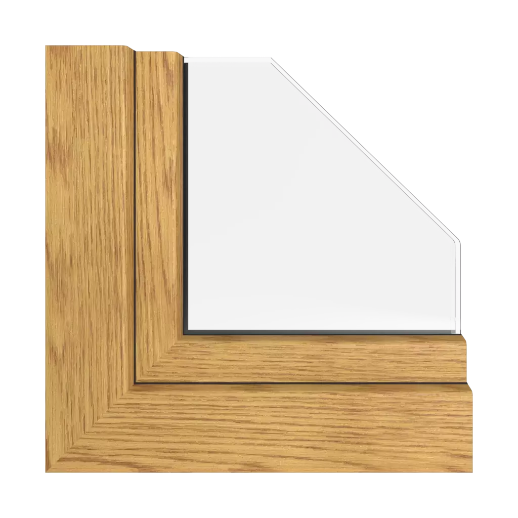 Natural oak FL-G windows window-colors rehau-colors   