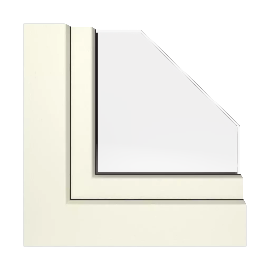 Cream windows window-profiles rehau hst-synego