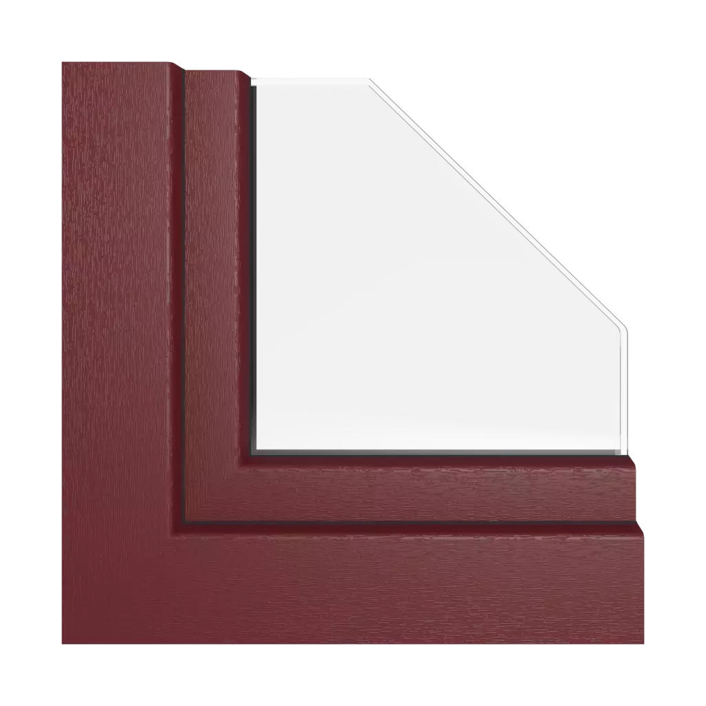 Wine red windows window-colors rehau-colors   