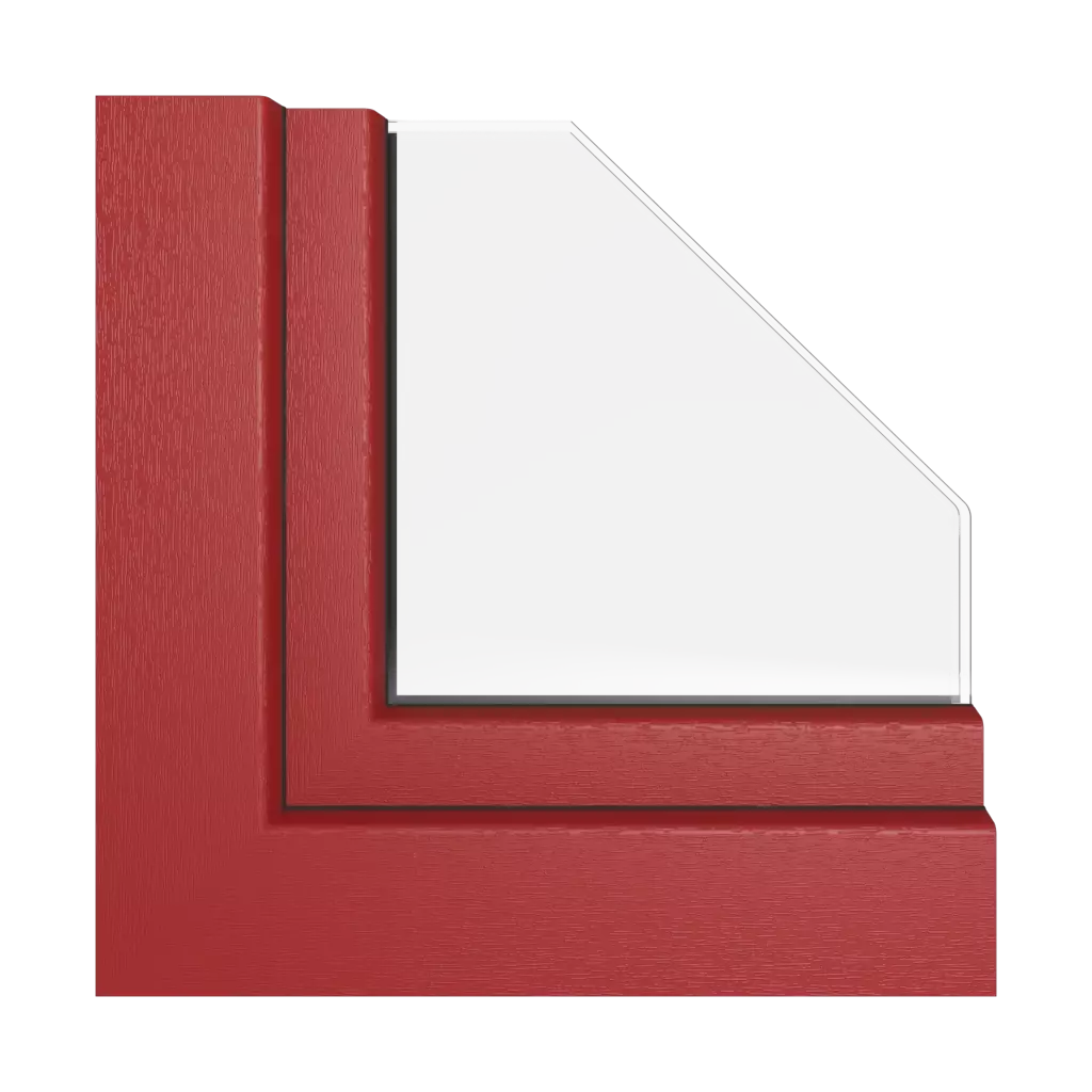 Dark red windows window-colors rehau-colors   