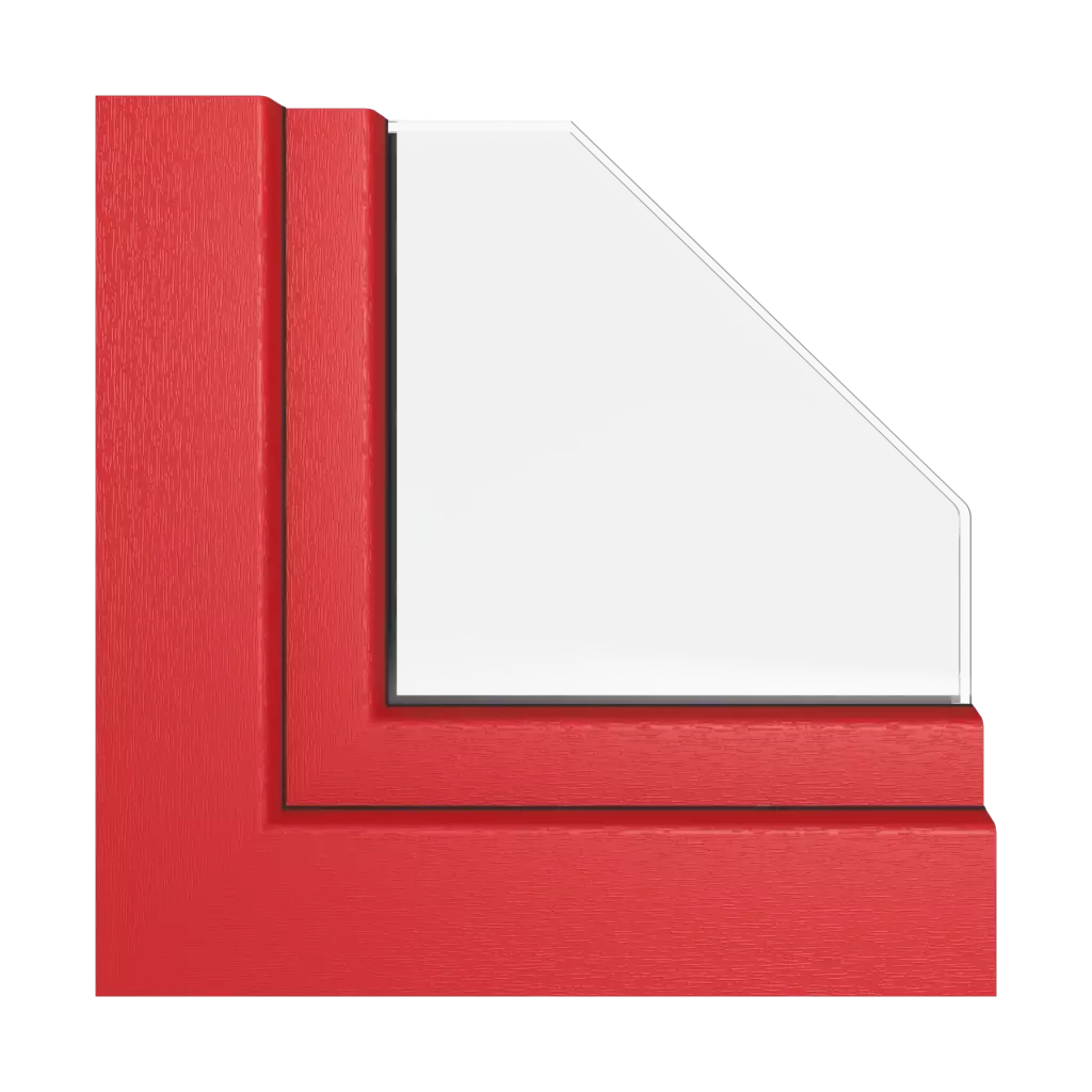 Red windows window-colors rehau-colors   