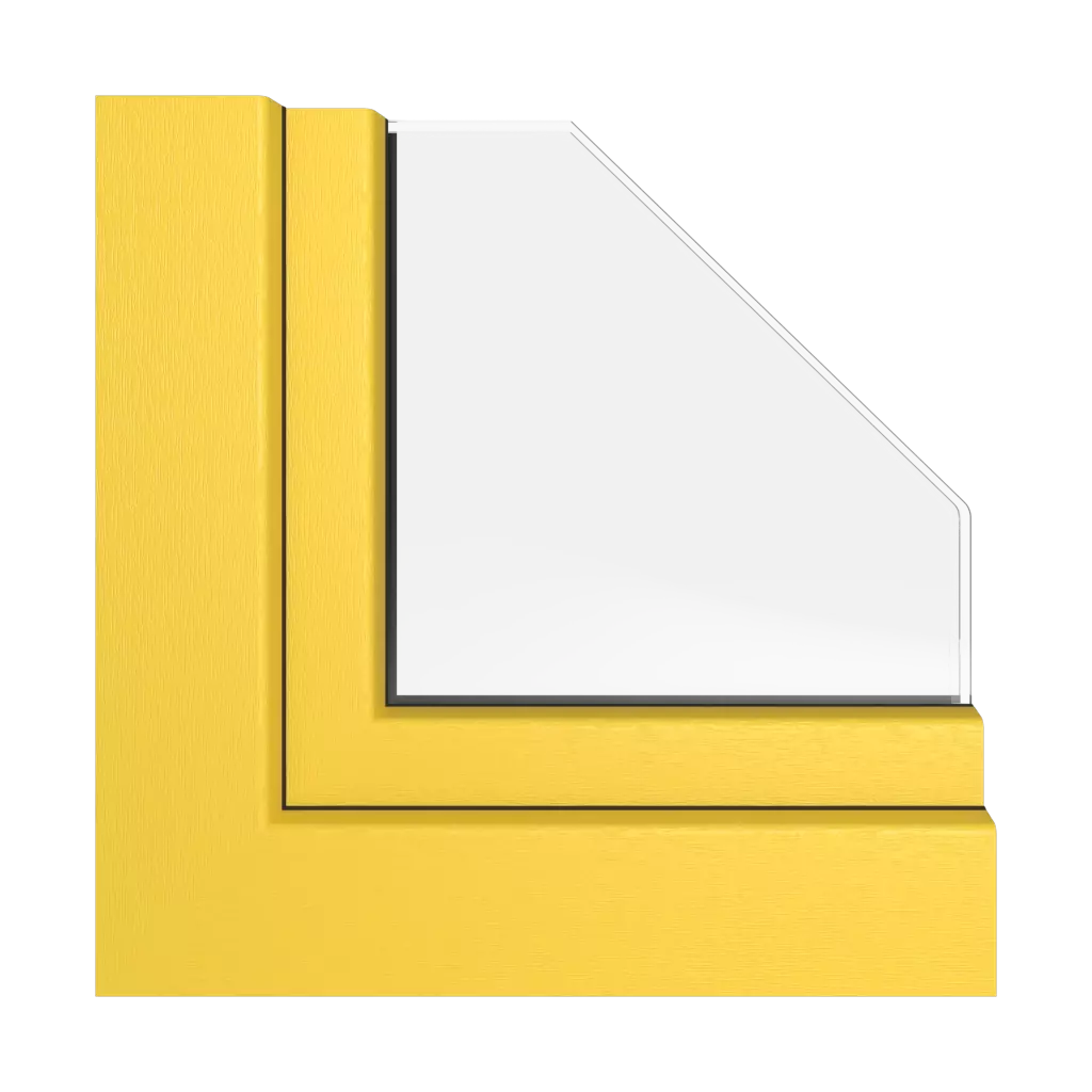 Yellow windows window-colors rehau-colors   