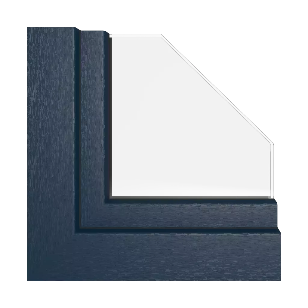Steel blue windows window-colors rehau-colors   