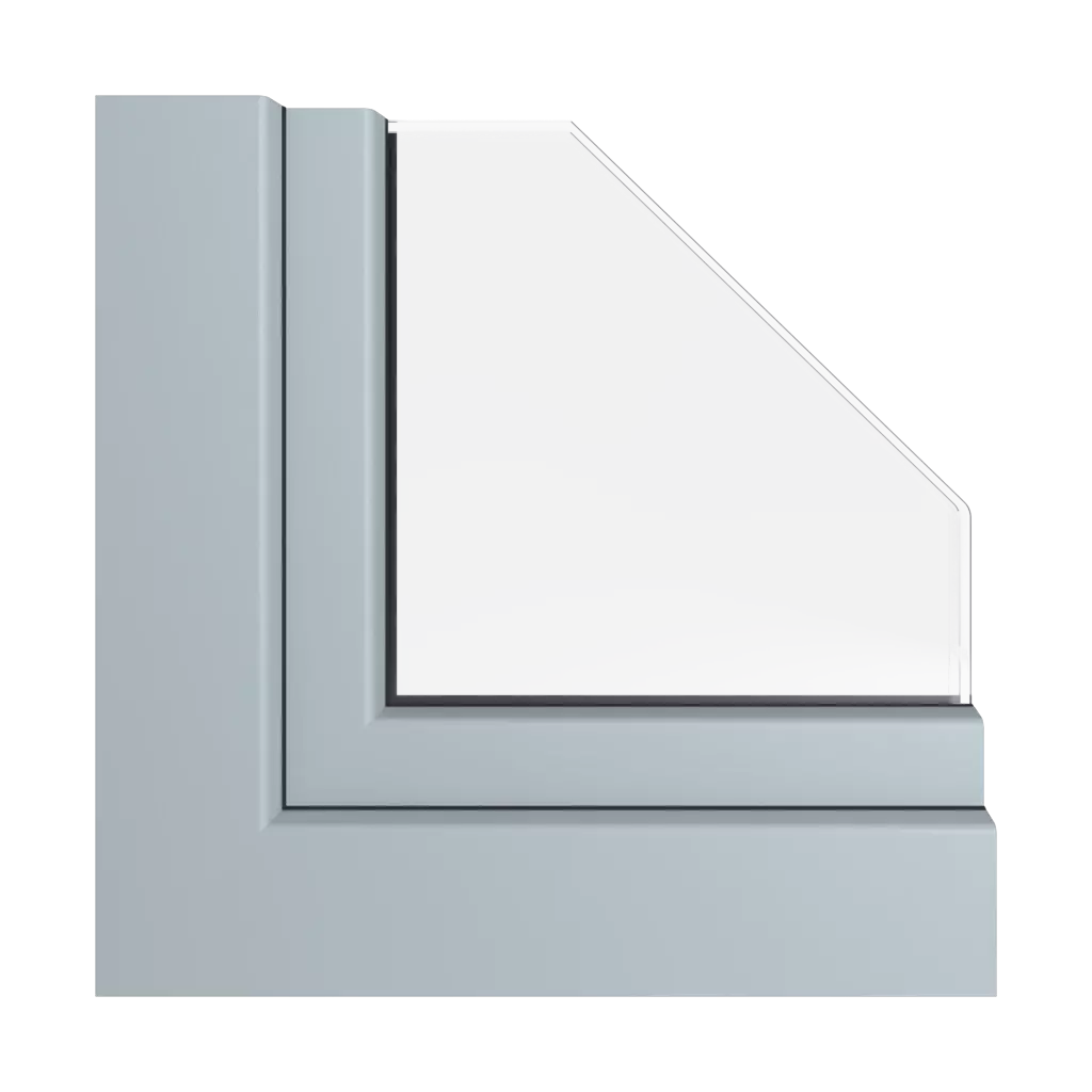 Gray smooth windows window-colors rehau-colors   