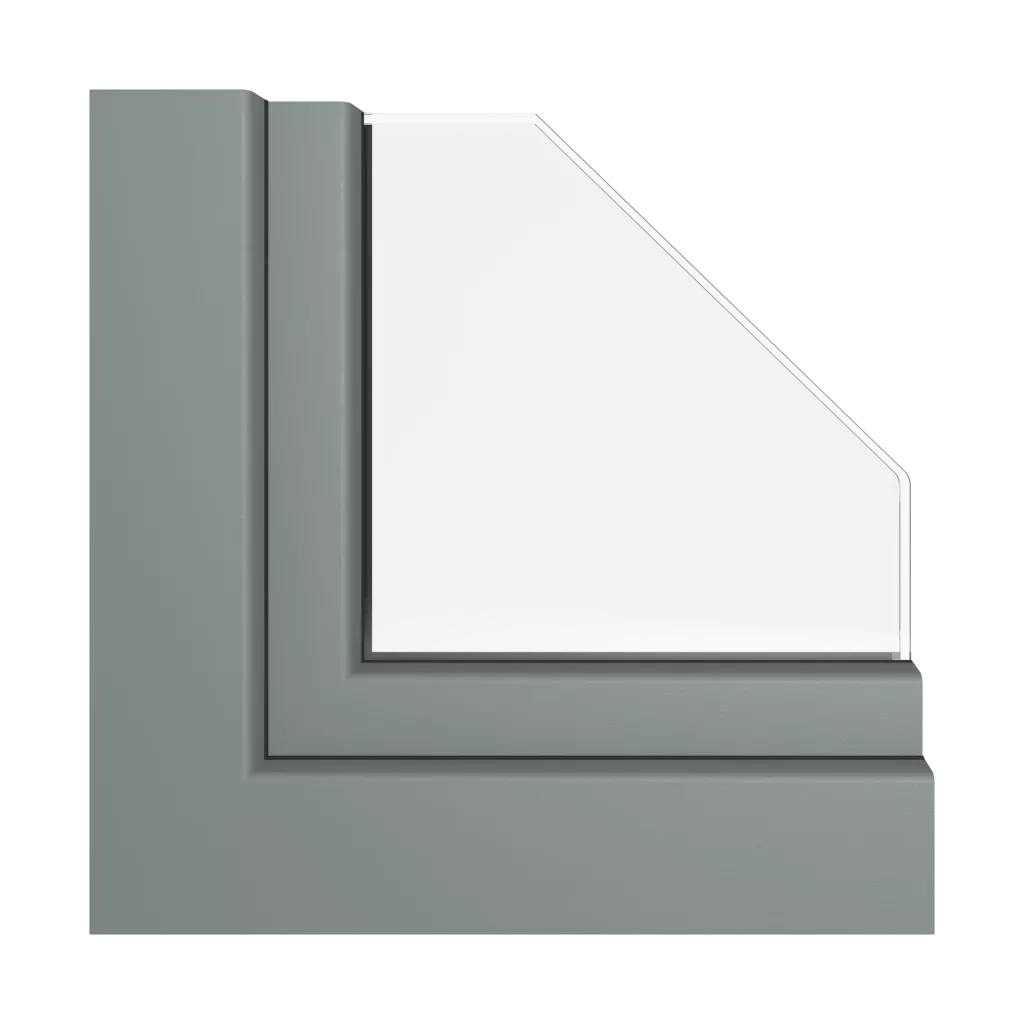 Basalt gray smooth windows window-colors rehau-colors   