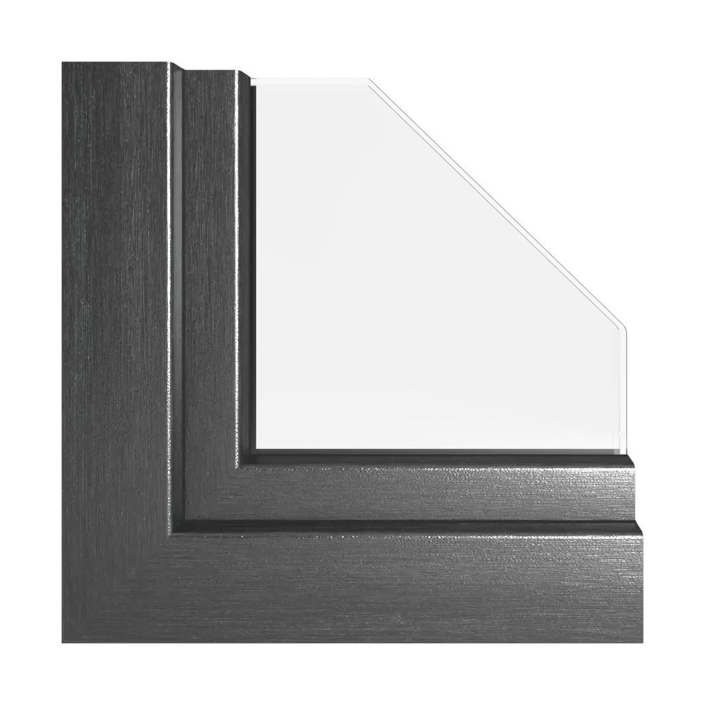 Metbrush anthracite grey windows window-colors rehau-colors brushed-metallic-anthracite