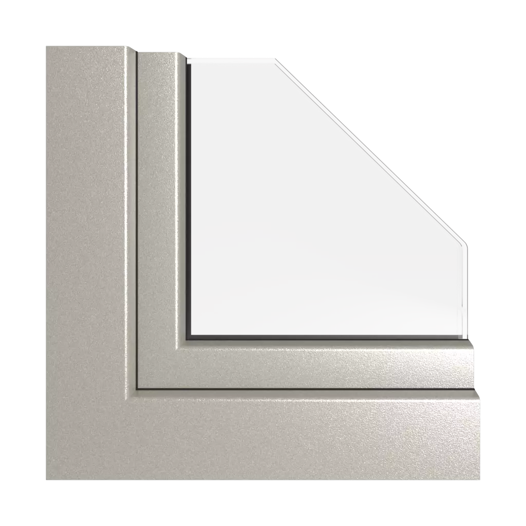 Alux white aluminium windows window-colors rehau-colors alux-silver-aluminum