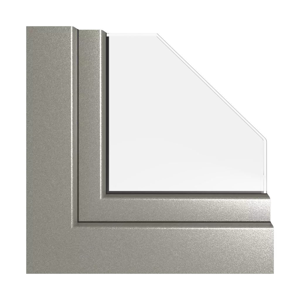 Alux grey aluminium windows window-colors rehau-colors   