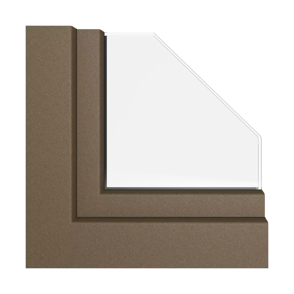 Sepia brown matt windows window-colors rehau-colors   