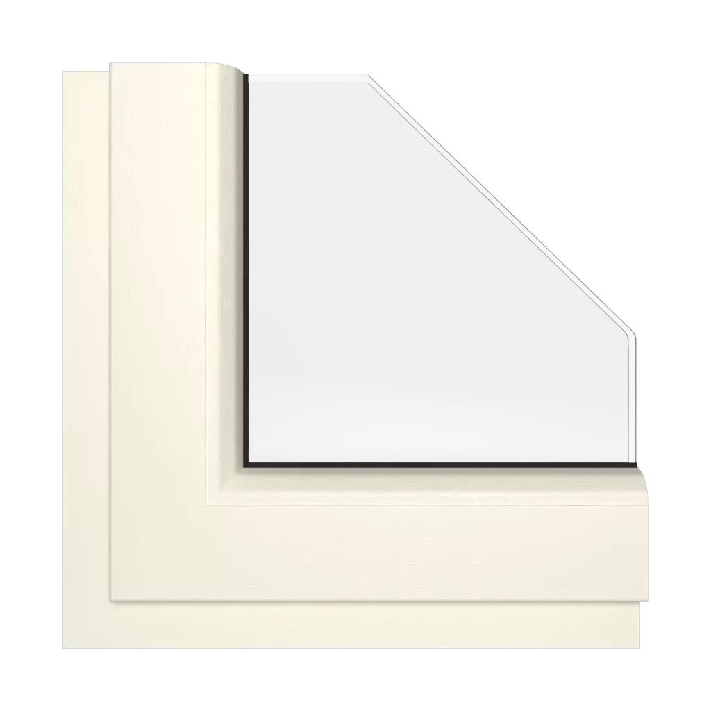 Cream windows window-colors rehau-colors creamy-white interior