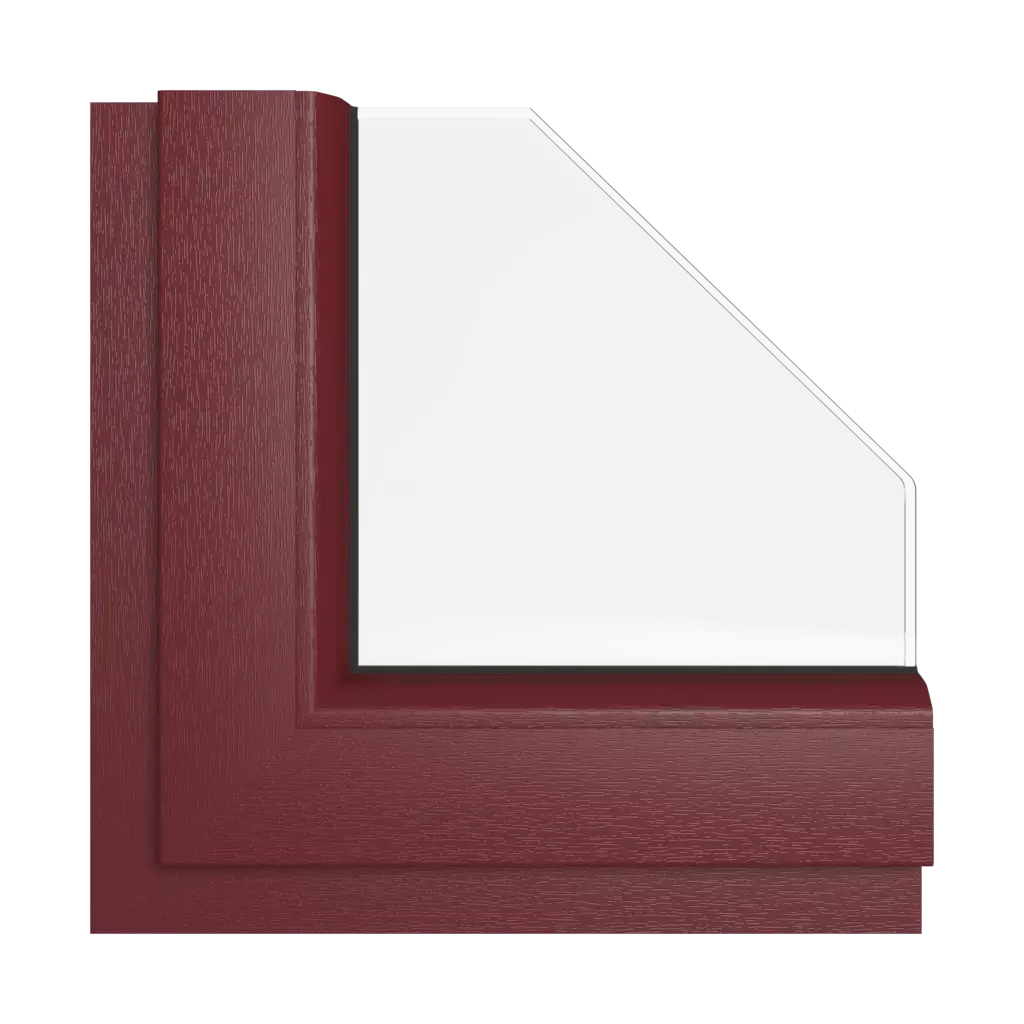 Wine red windows window-colors rehau-colors claret interior