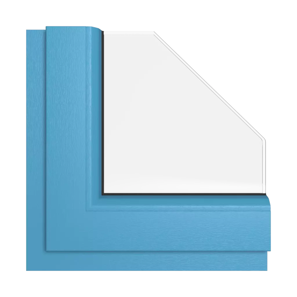 Brilliant blue windows window-colors rehau-colors brilliant-blue interior